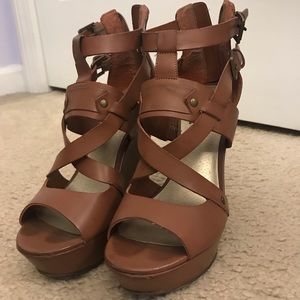 Guess brown wedges